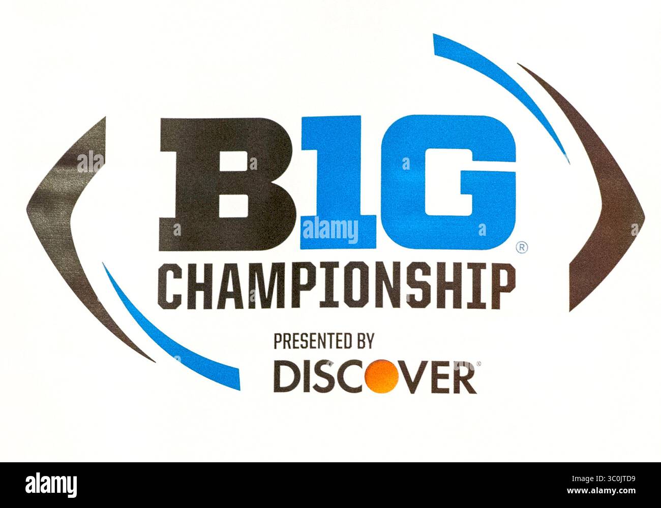 1. Dezember 2018: Eine allgemeine Ansicht des Logos vor der NCAA Football-Action zwischen den Northwestern Wildcats und den Ohio State Buckeyes im Lucas Oil Stadium in Indianapolis, Indiana. John Mersits/CSM(Credit Image: &Copy; John Mersits/CSM via ZUMA Wire) Stockfoto