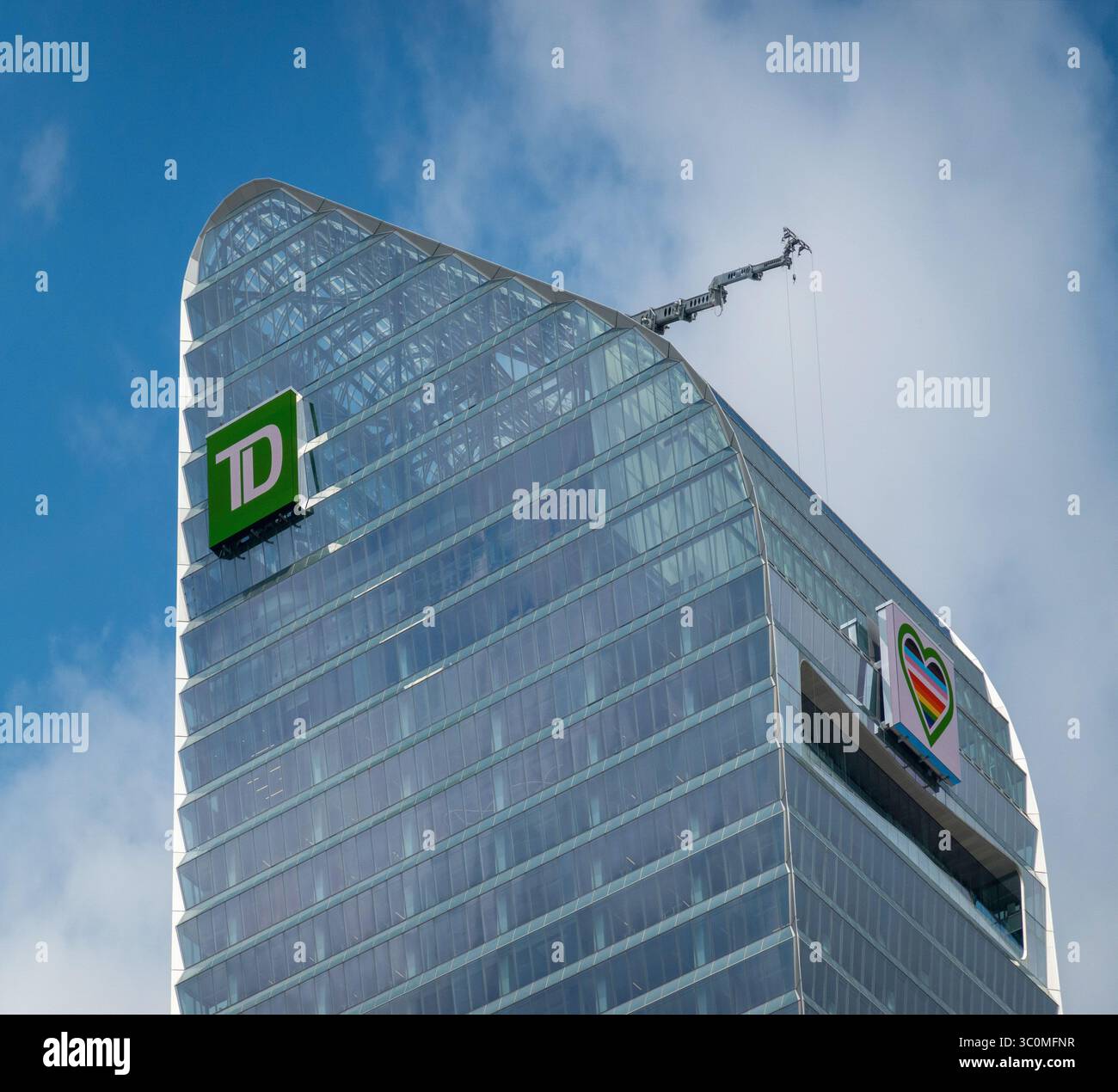 Die Toronto Dominion Bank unterschreibt ihr Gebäude in der Innenstadt von Toronto Kanada Stockfoto