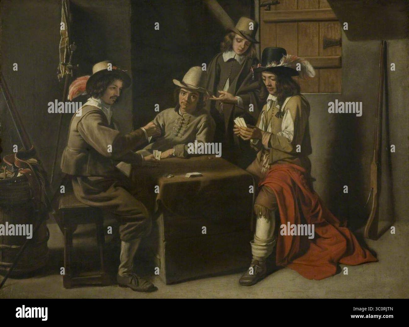 Mathieu Le Nain (1607–1677) (Nachfolger von) - die Gamester Stockfoto