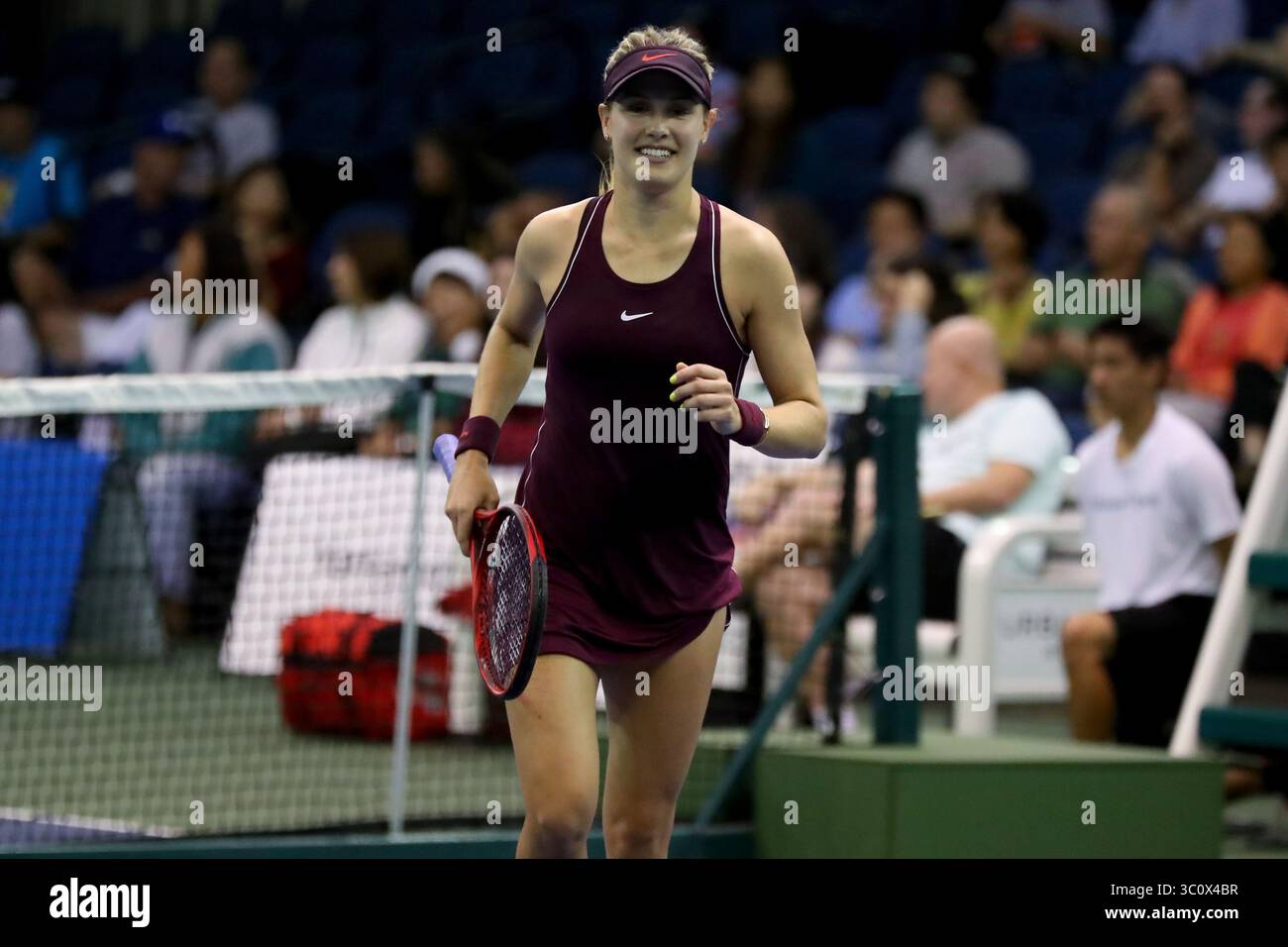 21. Dezember 2018: Eugenie Bouchard während ihres Spiels gegen Coco Vandeweghe im Neal S. Blaisdell Center in Honolulu, HI. (Foto: Andrew Lee / CSM)(Kreditbild: &Copy; Andrew Lee/CSM via ZUMA Wire) Stockfoto