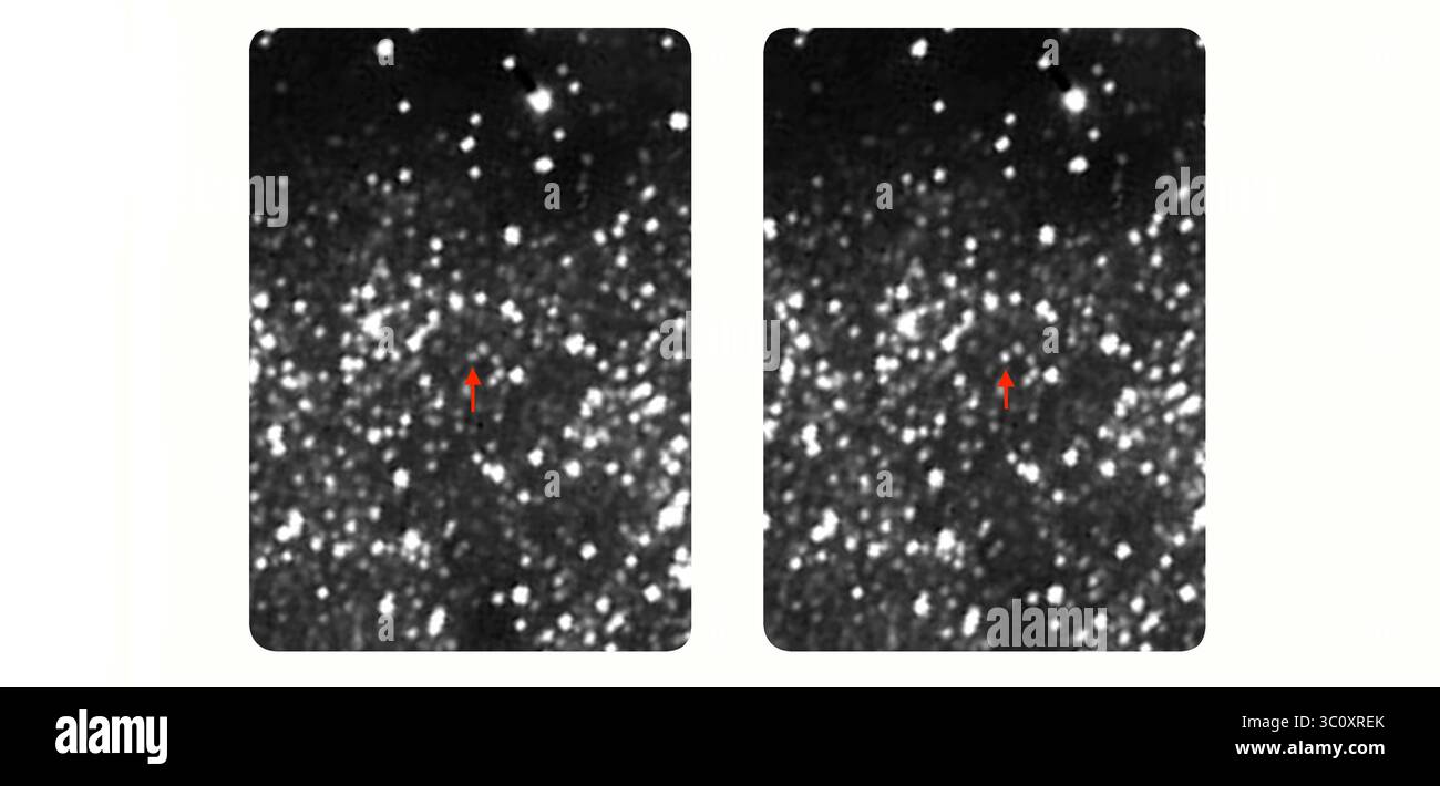 28. Dezember 2018 – Space – FILE – Ultima Thule notiert. Das Raumschiff-Team, das uns Nahaufnahmen von Pluto brachte, wird im neuen Jahr läuten und eine noch entferntere und geheimnisvollere Welt erkunden. Die NASA-Raumsonde New Horizons wird kurz nach Mitternacht an dem dürren, vereisten Objekt mit dem Spitznamen Ultima Thule (TOO-lee) vorbeisausen. Eine Milliarde Meilen hinter Pluto und erstaunliche 4 Milliarden Meilen von der Erde (1,6 Milliarden Kilometer und 6,4 Milliarden Kilometer) entfernt, wird Ultima Thule die entfernteste Welt sein, die jemals von der Menschheit erforscht wurde. Das macht dieses Tiefkühlziel so verlockend, es ist ein erhaltenes Re Stockfoto