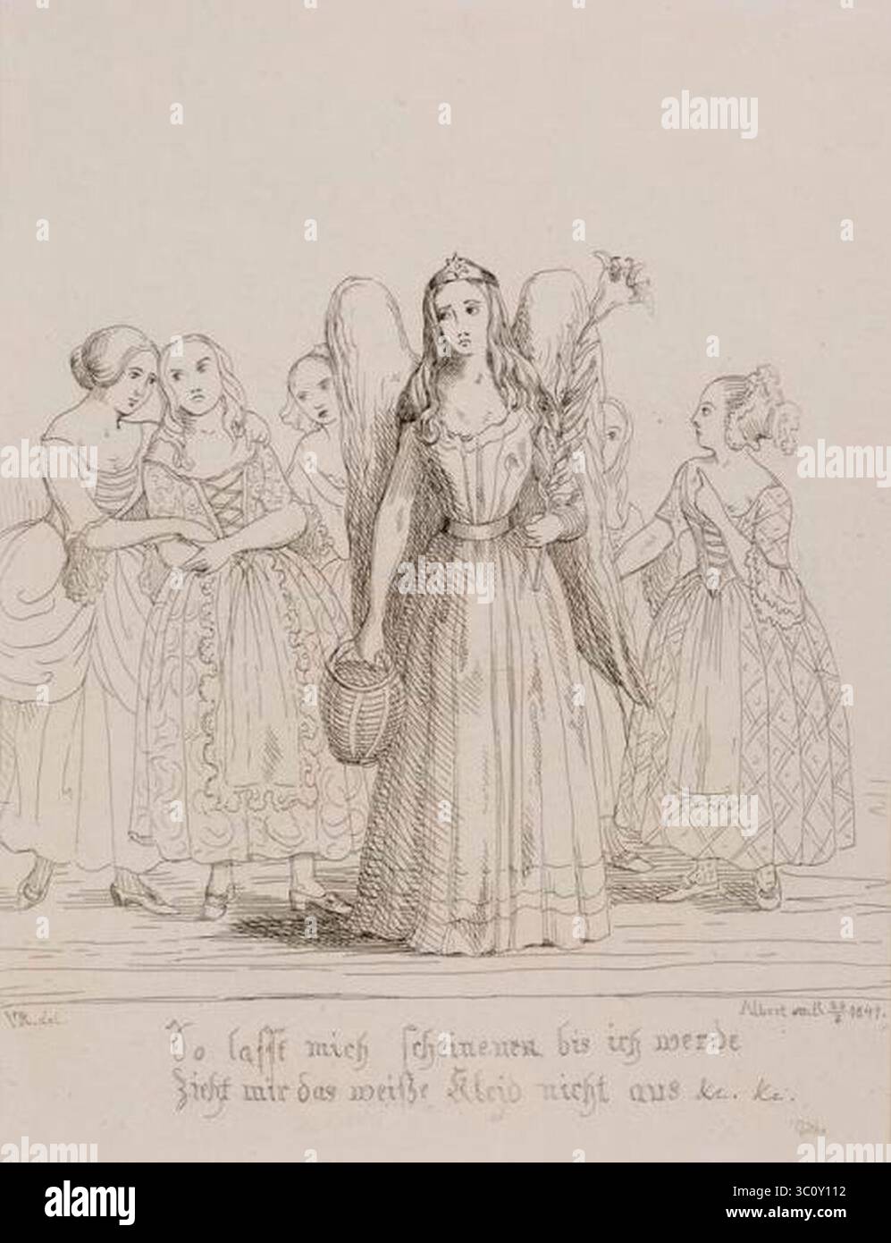 Mignon - von Wilhelm Meister von Goethe - Königin Victoria Stockfoto