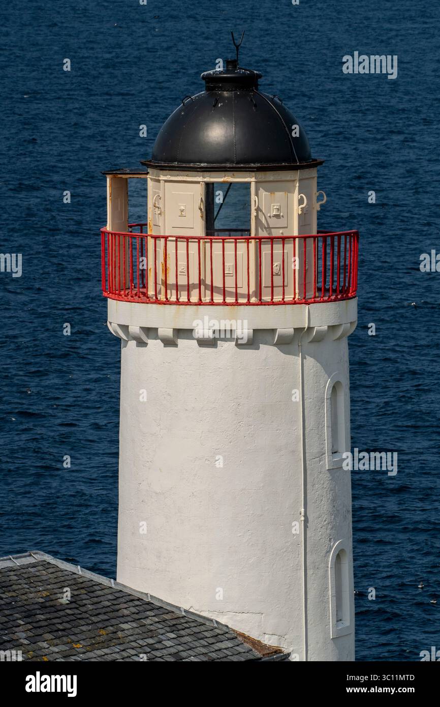 Lower Lighthouse der Isle of May Stockfoto