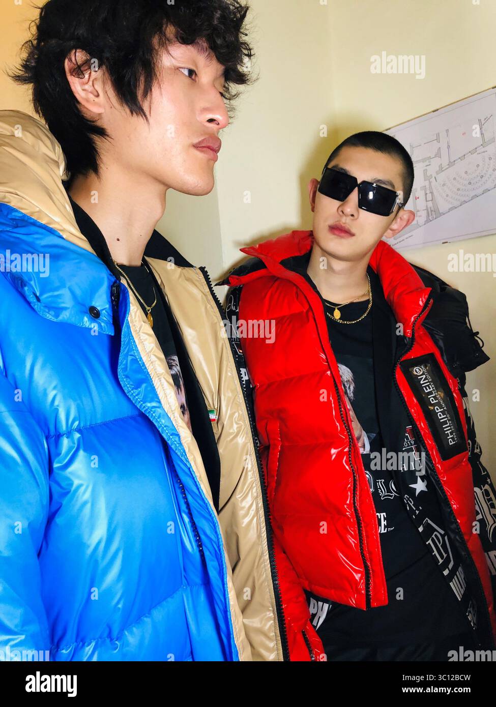 Philipp Plein Backstage MFW Herren Herbst Winter 2019-20, Mailand Italien, 11. Januar 2019 (Foto: © Lucia Sabatelli/Soevermedia via ZUMA Press) Stockfoto