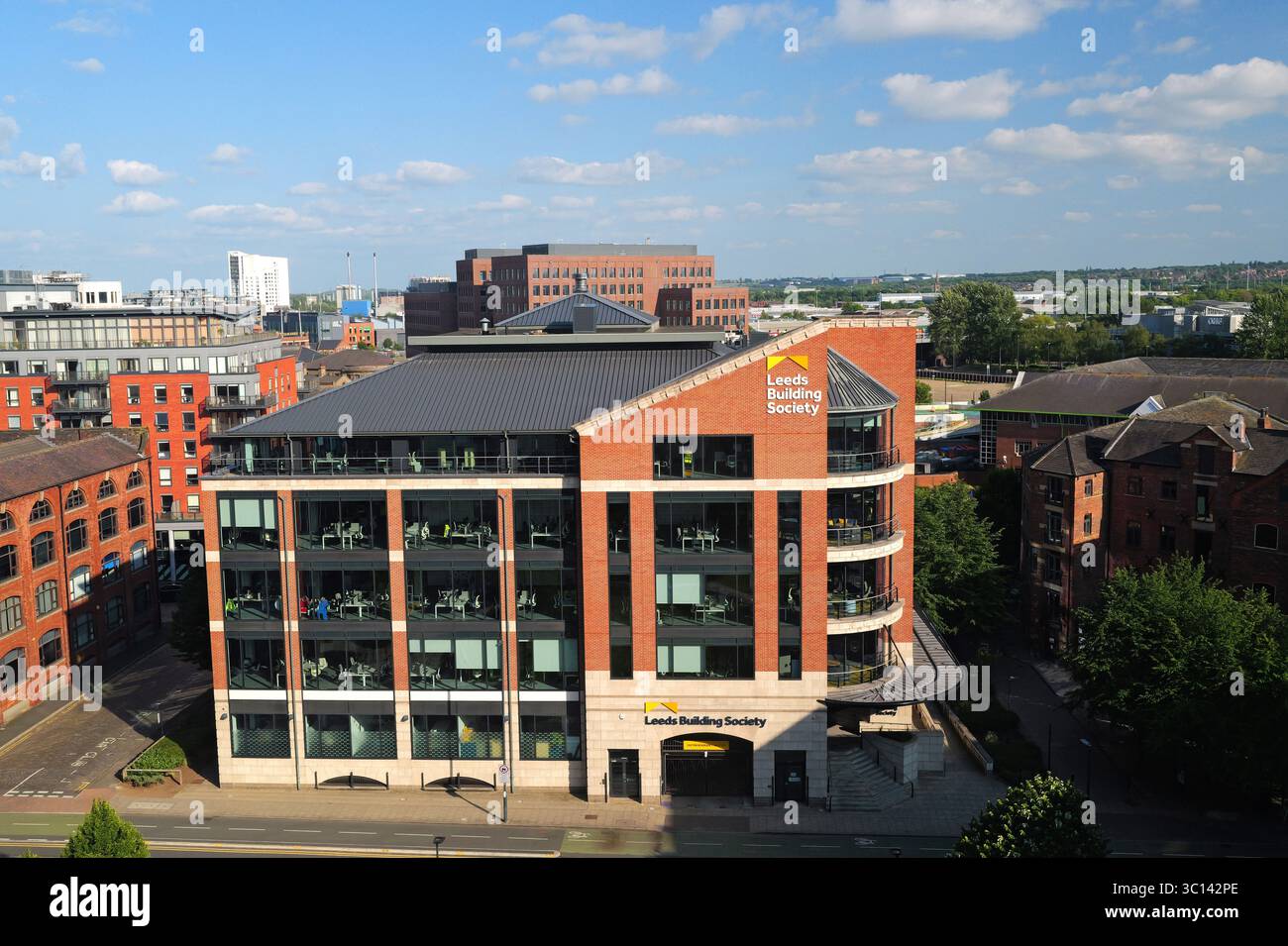 Hauptsitz der Leeds Building Society, Sovereign Square, Leeds, Großbritannien Stockfoto