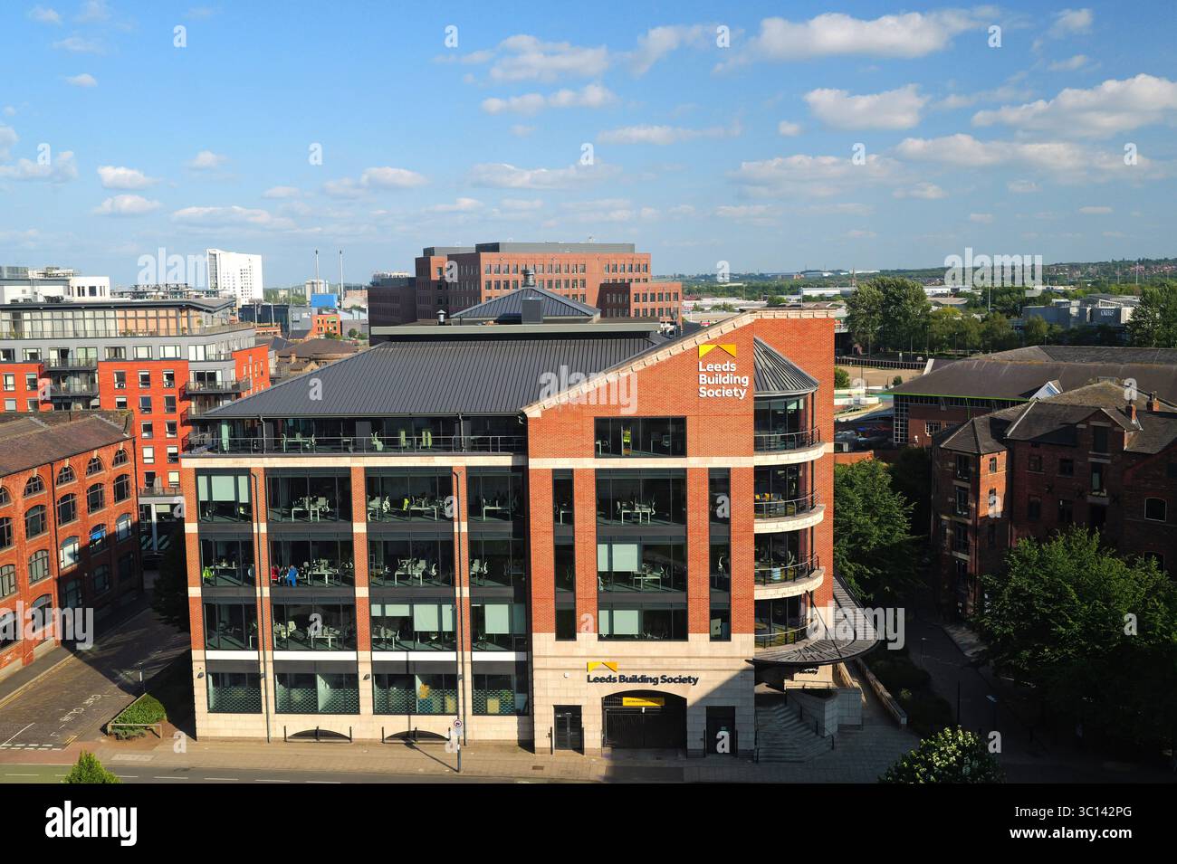 Hauptsitz der Leeds Building Society, Sovereign Square, Leeds, Großbritannien Stockfoto