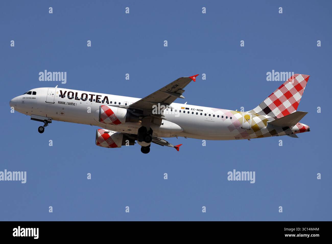 Auf dem Foto ein Airbus A320-214 der Firma Volotea Stockfoto