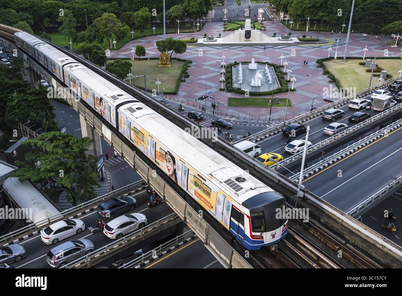 Lumphini Park BTS Skytrain, Bangkok, Thailand Stockfoto