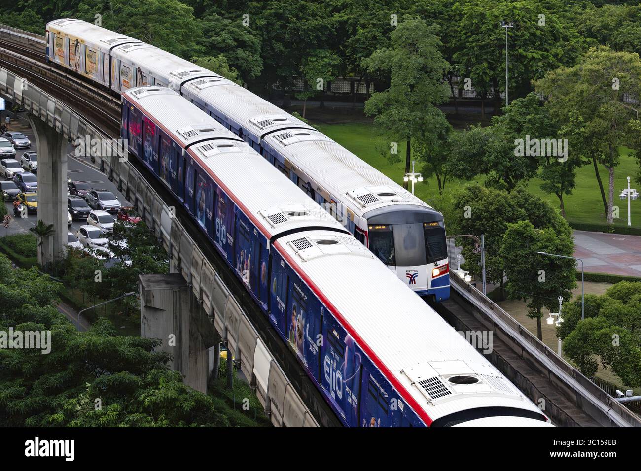 BTS Skytrain, Bangkok, Thailand Stockfoto