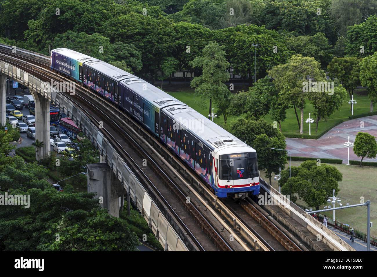 BTS Skytrain, Bangkok, Thailand Stockfoto