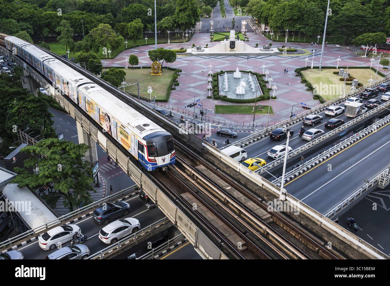 Lumphini Park BTS Skytrain, Bangkok, Thailand Stockfoto