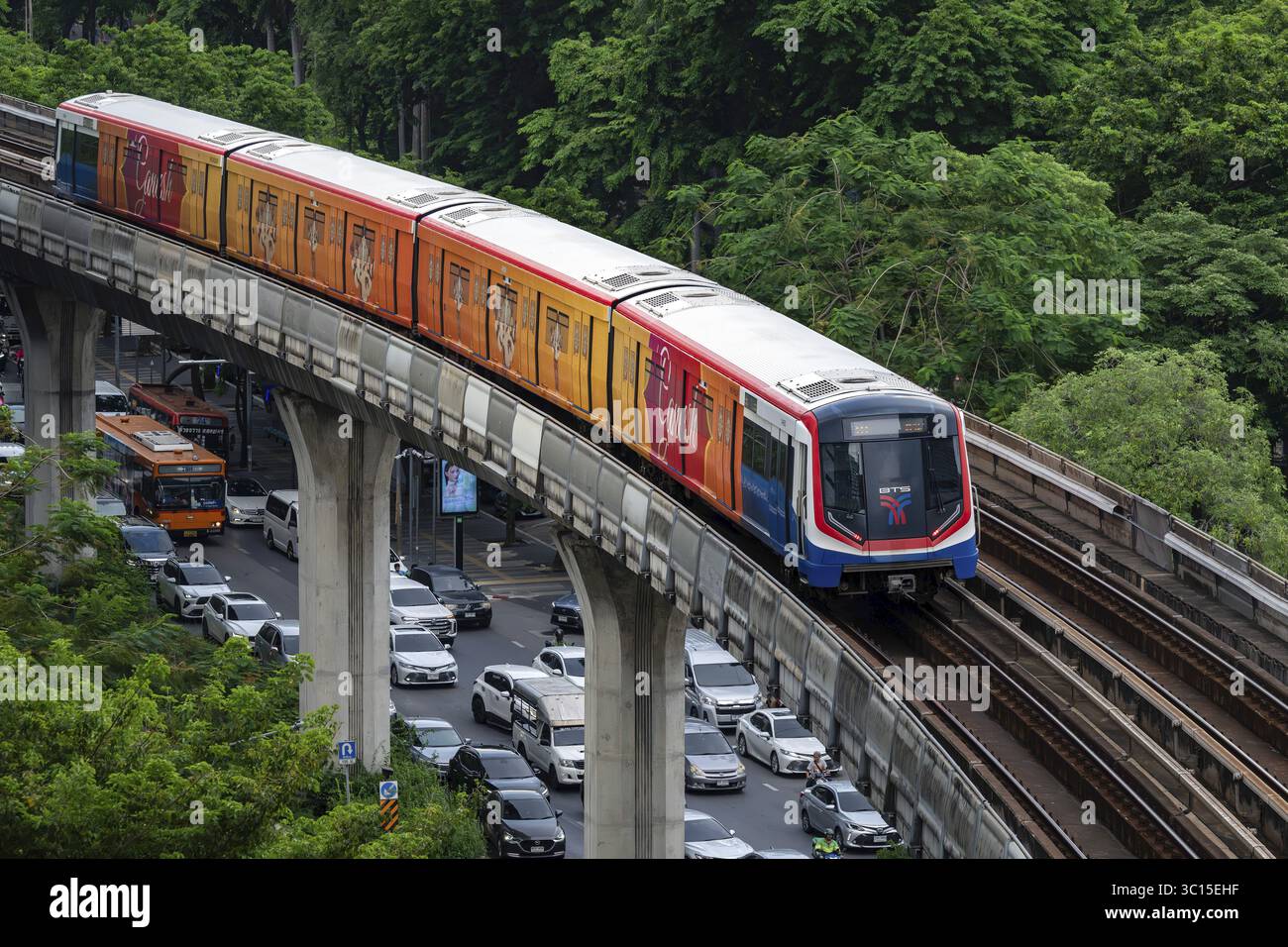 BTS Skytrain, Bangkok, Thailand Stockfoto