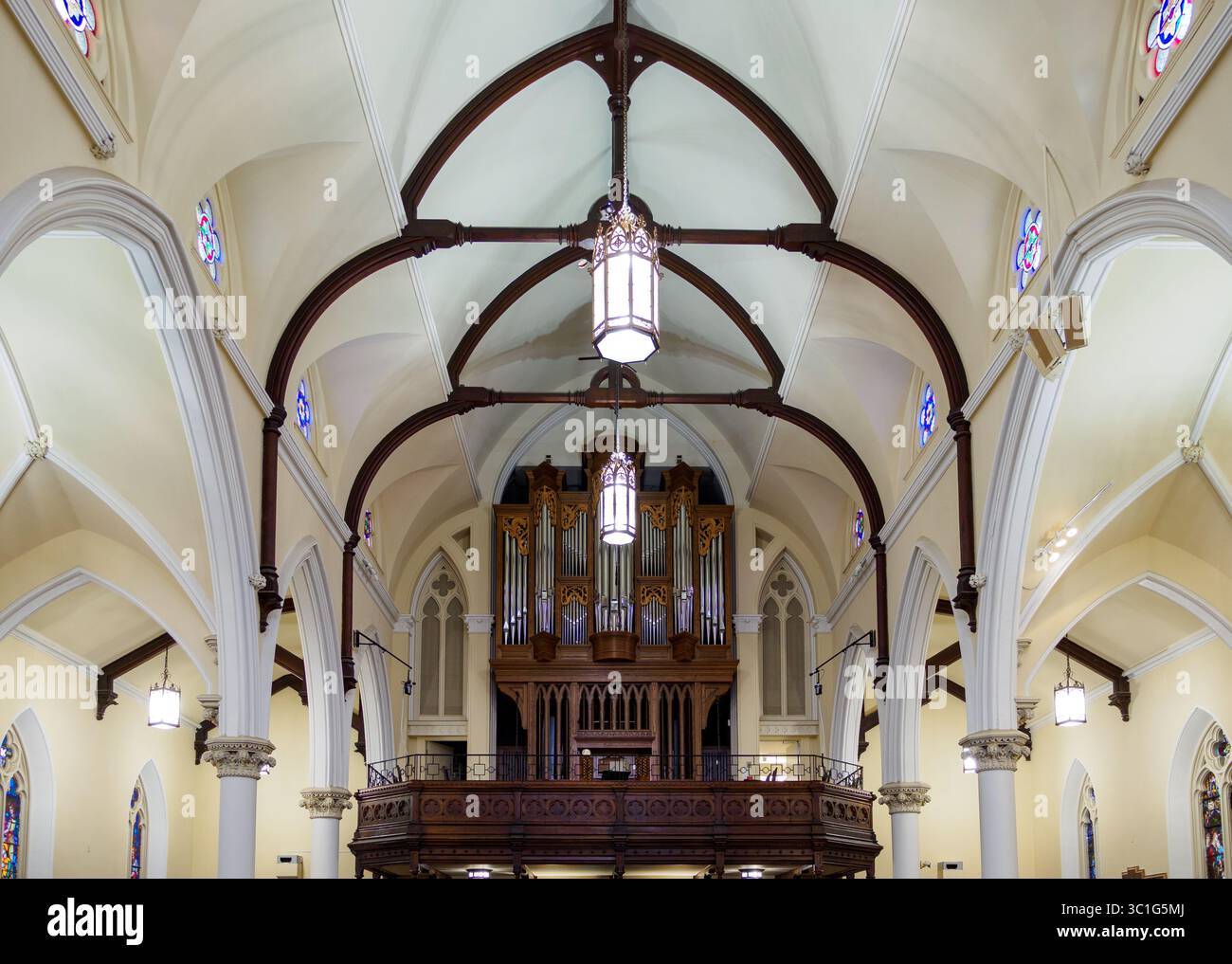 Die Orgel in der St. Andrew’s Presbyterian Church in der Wellington Street, Ottawa, Ontario, Kanada Stockfoto