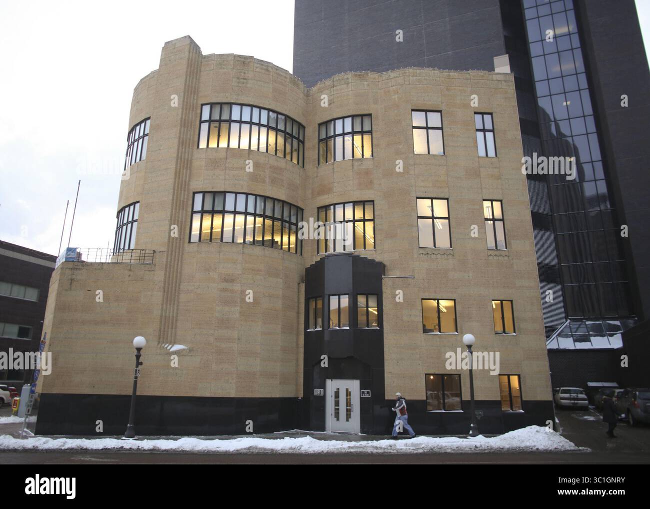 6. Januar 2015 - St. Paul, MN, USA - das ehemalige Gebäude des Women's City Clubs in der 305 St. Peter St. in der Innenstadt von St. Paul. â€¢ in der Innenstadt von St. Paul befindet sich die beste Sammlung moderner Gebäude der Twin Cities. Architektonische Details von einigen der schönsten Beispiele der Moderne von St. Paul wurden am Dienstag Nachmittag, dem 6. Januar 2015, fotografiert. (Bild: Jeff Wheeler/Minneapolis Star Tribune/TNS via ZUMA Wire) Stockfoto