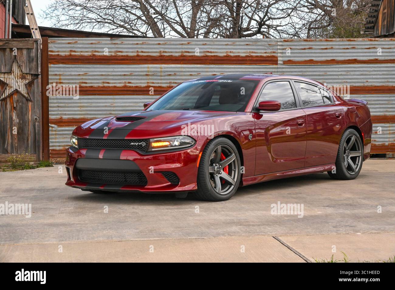 Februar 2019: 2018 Dodge Charger SRT Hellcat 6,2 l Kompressormotor Albert Pena/CSM (Credit Image: &Copy; Albert Pena/CSM via ZUMA Wire) Stockfoto