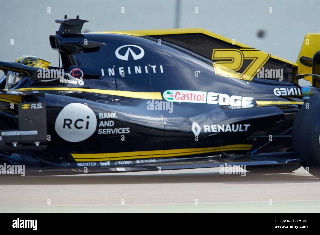 18. Februar 2019 - Montmelo, BARCELONA, Spanien - Nicolas HÃ¼lkenberg (Renault F1 Team) während der Wintertesttage auf dem Circuit de Catalunya in Montmelo (Katalonien), 18. Februar 2019. (Kreditbild: © AFP7 via ZUMA Wire) Stockfoto