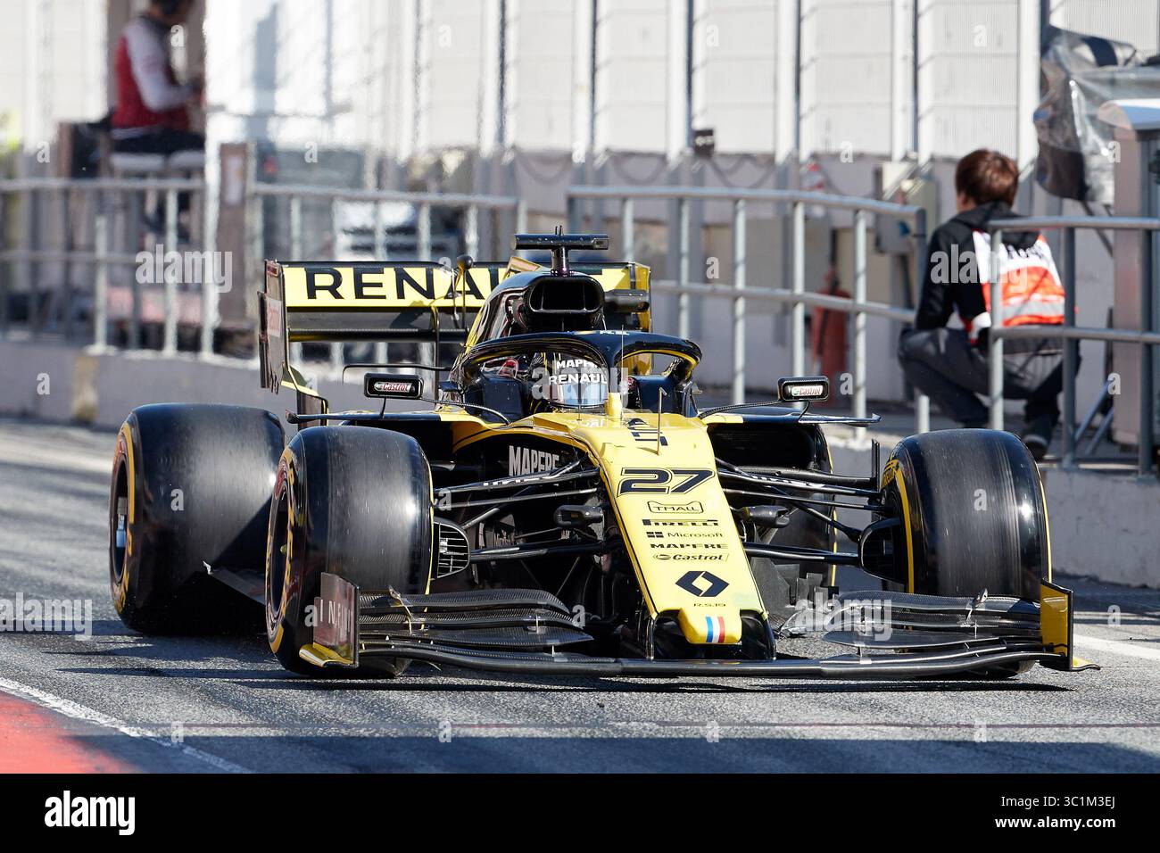 26. Februar 2019 - Montmelo, BARCELONA, Spanien - Nicolas HÃ¼lkenberg (Renault F1 Team) RF19, das während der Wintertesttage auf dem Circuit de Catalunya in Montmelo (Katalonien) am Dienstag, 26. Februar 2019 in Aktion war. (Kreditbild: © AFP7 via ZUMA Wire) Stockfoto