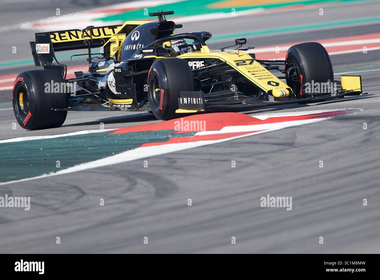 28. Februar 2019 - Montmelo, BARCELONA, Spanien - Nicolas HÃ¼lkenberg (Renault F1 Team) RF19, das während der Wintertesttage auf dem Circuit de Catalunya in Montmelo (Katalonien) am Donnerstag, 28. Februar 2019 in Aktion war. (Kreditbild: © AFP7 via ZUMA Wire) Stockfoto