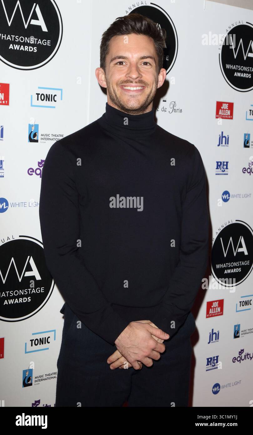 3. März 2019: London, Vereinigtes Königreich: Jonathan Bailey bei den Whatsonstage Awards 2019 im Prince of Wales Theatre. (Kreditbild: © Keith Mayhew/SOPA Images via ZUMA Wire) Stockfoto