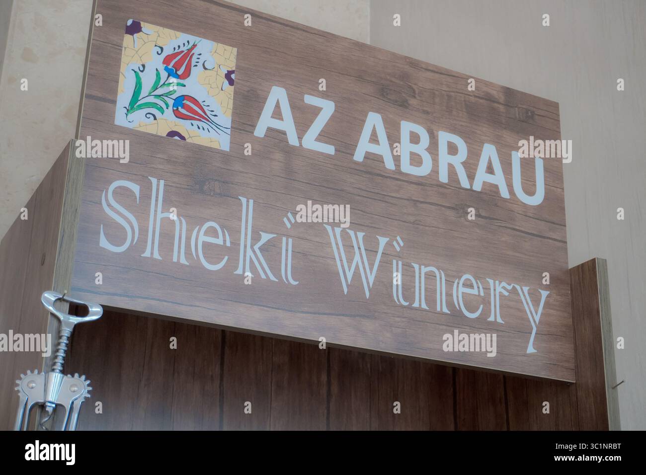 Az Abrau. Sheki Weingut. Gastronomie- und Getränkekonzept für Hotelservices im Sheki Park Hotel. Scheki, Aserbaidschan. 22.07.2025. Stockfoto