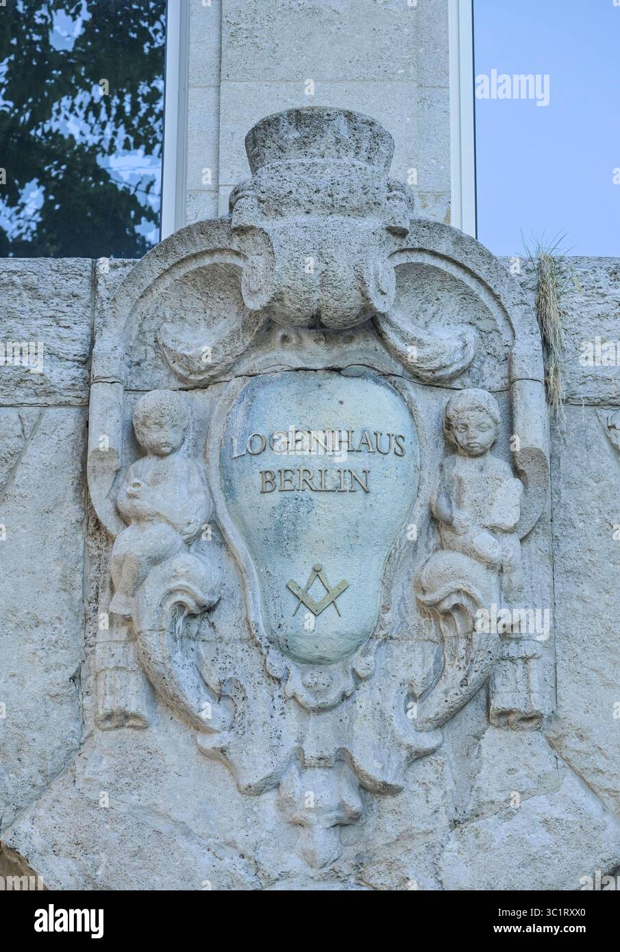 Logenhaus, Emser Straße, Wilmersdorf, Bezirk Charlottenburg-Wilmersdorf, Berlin, Deutschland *** Lodge House, Emser Straße, Wilmersdorf, Charlottenburg Wilmersdorf Bezirk, Berlin, Deutschland Stockfoto