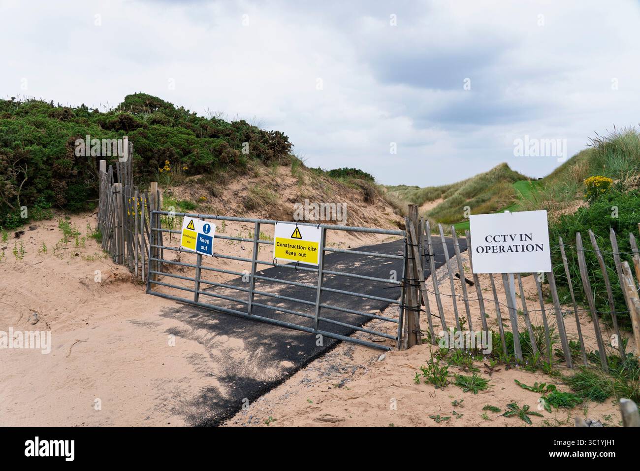 Aberdeen, Schottland, Großbritannien. Juli 2025. In den Tagen, bevor Präsident Donald Trump seine Golfplätze in Schottland auf einem privaten Besuch besuchen wird, se Stockfoto