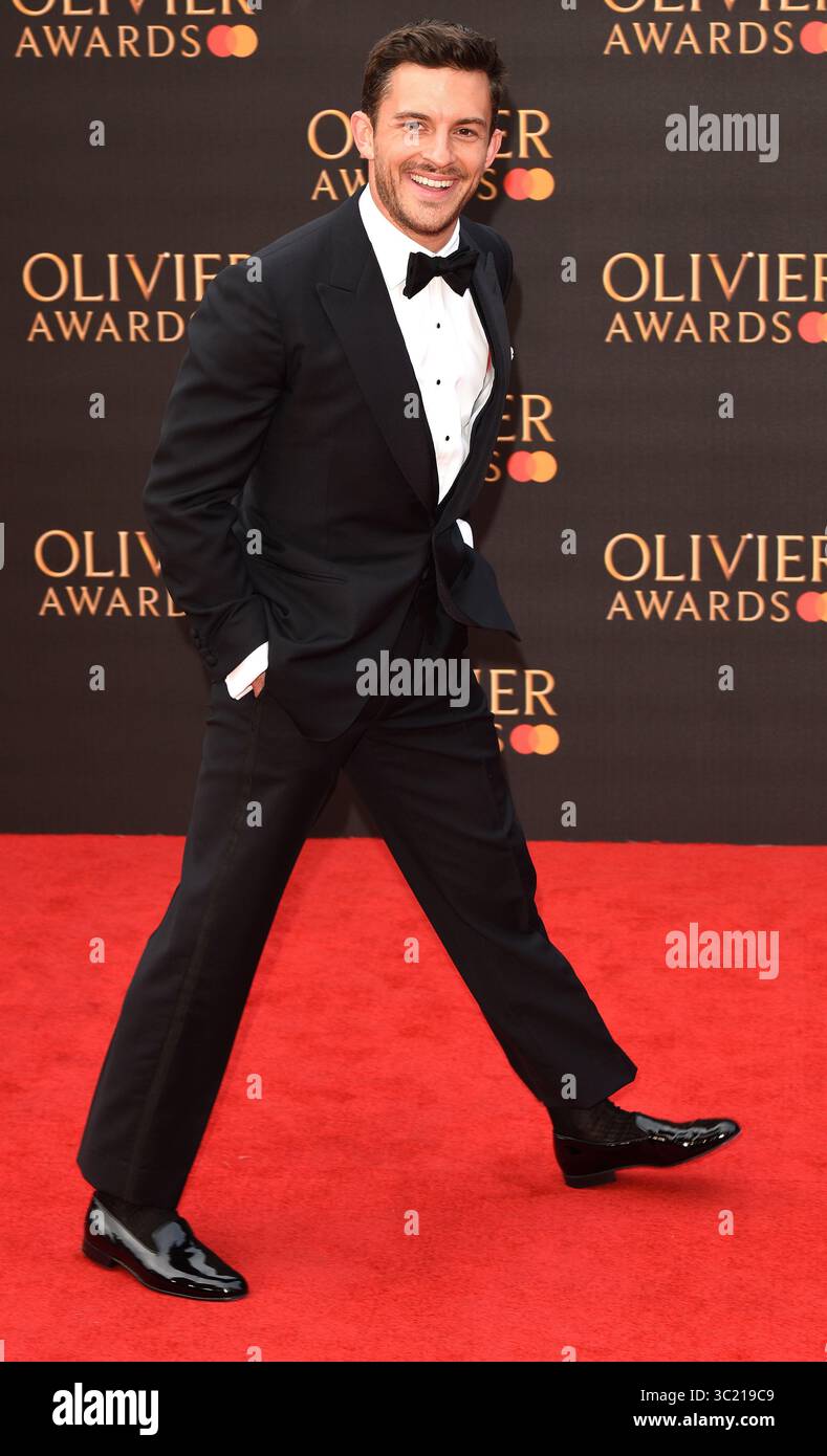 7. April 2019: London, Vereinigtes Königreich: Jonathan Bailey wurde auf dem roten Teppich während der Olivier Awards 2019 mit Mastercard in der Royal Albert Hall in London gesehen. (Credit Image: © SOPA Images via ZUMA Wire) Stockfoto