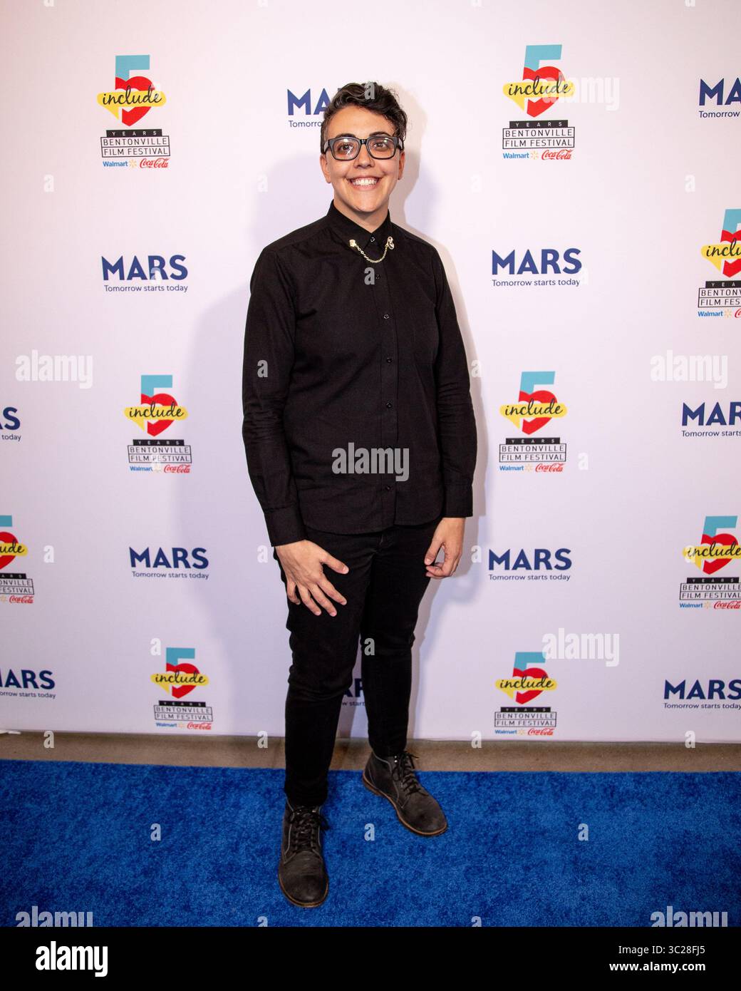 11. Mai 2019 - Bentonville, Arkansas, USA - 11. Mai 2019: Regisseur CARLY USDIN bei der Veranstaltung mit blauem Teppich vor den Bentonville Film Festival Awards im 21c Museum Hotel, Bentonville, Arkansas, USA. (Bild: © Brent Soule/ZUMA Wire) Stockfoto