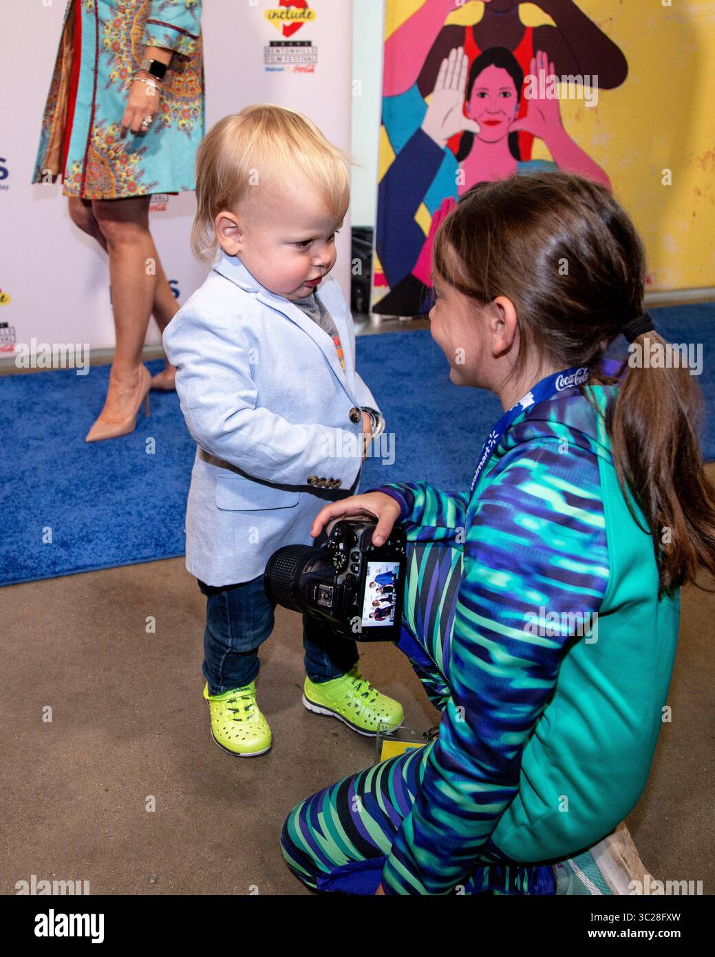 11. Mai 2019 - Bentonville, Arkansas, USA - 11. Mai 2019: Blue Carpet Event vor den Bentonville Film Festival Awards im 21c Museum Hotel, Bentonville, Arkansas, USA. (Bild: © Brent Soule/ZUMA Wire) Stockfoto