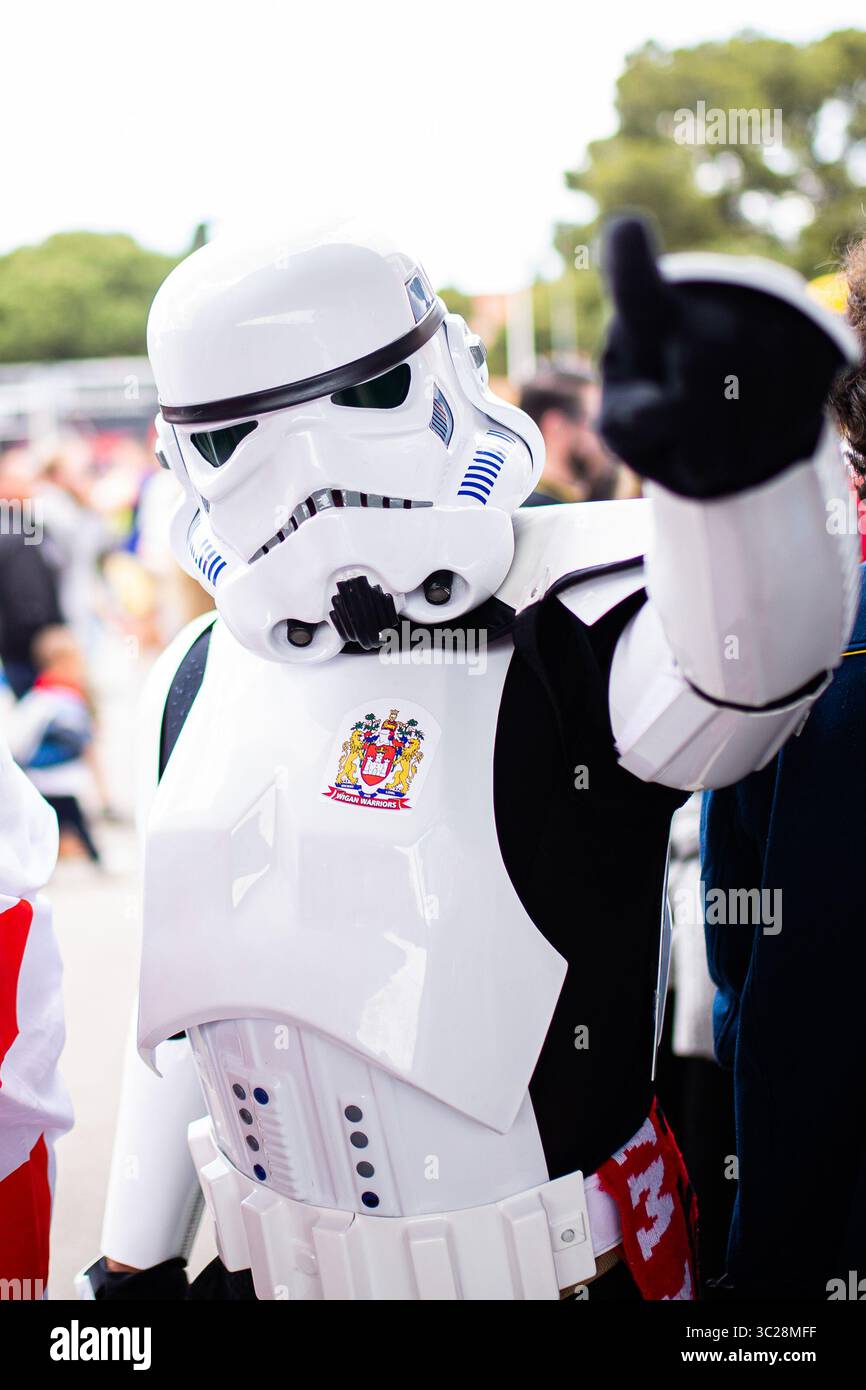 18. Mai 2019 - Barcelona, BARCELONA, SPANIEN - Fans Ambient während der Super League of Rugby, Einem XIII-Spiel zwischen Dragons Catalans und Wigan Warriors im Camp Nou Stadium in Barcelona, 18. Mai 2019, Spanien. (Kreditbild: © AFP7 via ZUMA Wire) Stockfoto