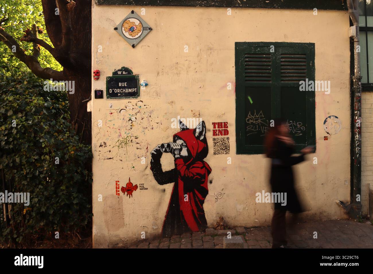 paris Street Art Stockfoto