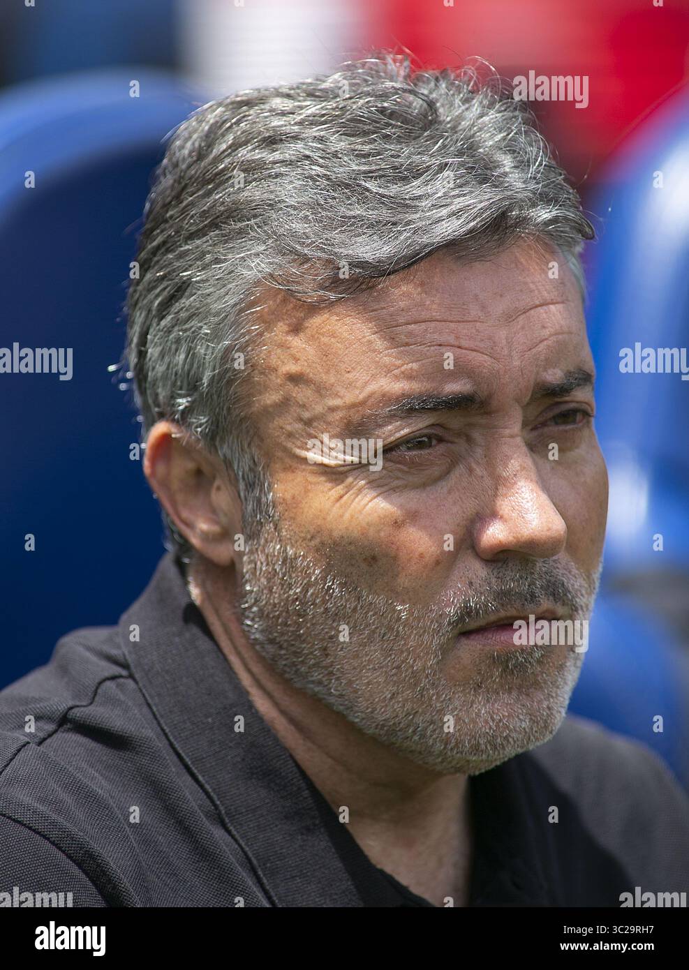 11. Mai 2019 – Los Angeles, Kalifornien, Vereinigte Staaten von Amerika – Cheftrainer Domenec Torrent vom New York City FC während ihres MLS-Spiels mit den LA Galaxy am Samstag, den 11. Mai 2019 im Dignity Health Sports Park in Carson, Kalifornien. LA Galaxy verliert gegen NY FC mit 2:0. JAVIER ROJAS/PI (Bild: © Prensa Internacional Via ZUMA Wire) Stockfoto