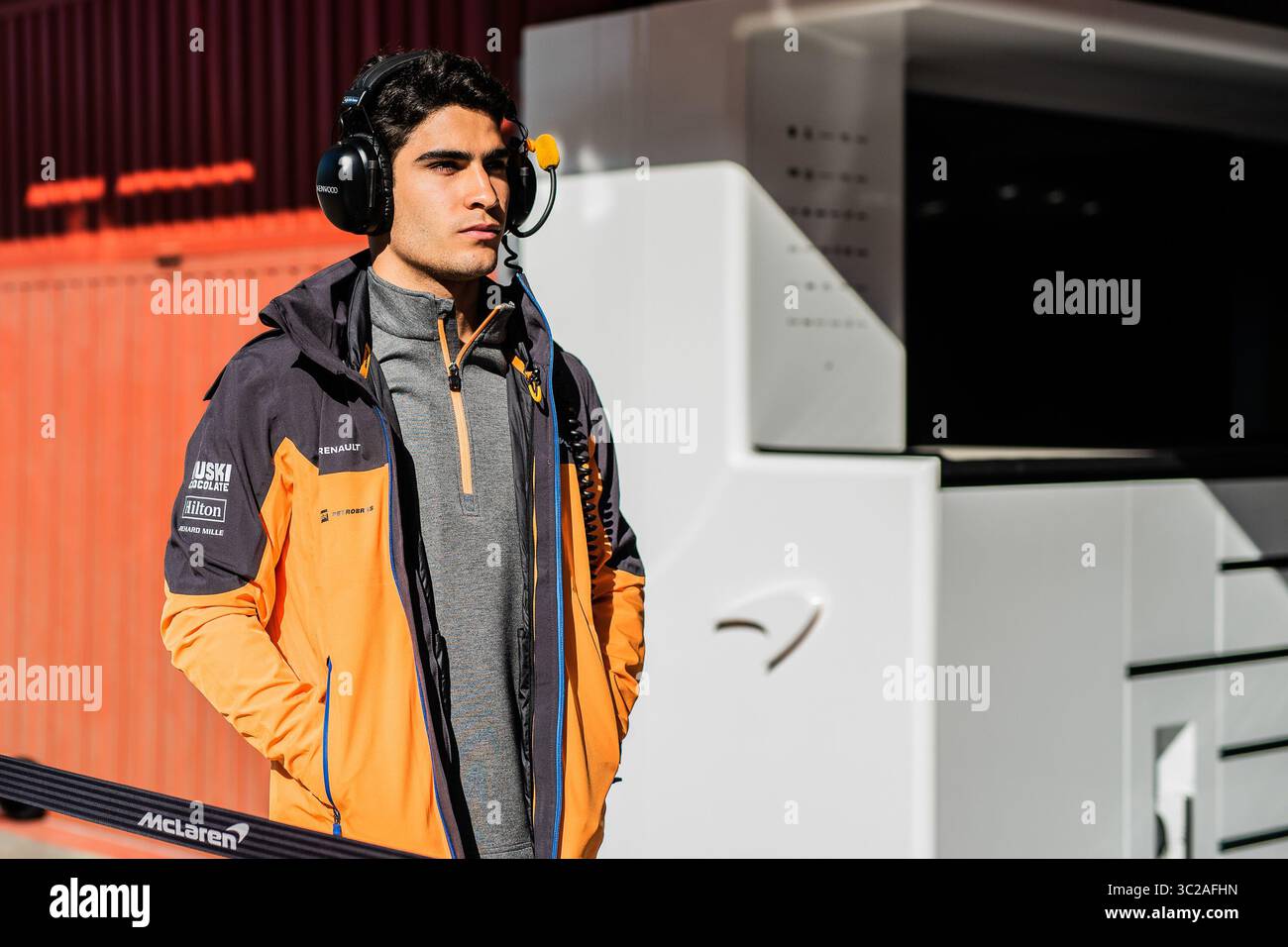 Mai 2019 - Barcelona, BARCELONA, SPANIEN - BARCELONA, KATALONIEN 14. Mai 2019, Sergio Sette Camara neuer Testfahrer von McLaren auf dem Circuit de Barcelona Catalunya während der Prüfung nach dem spanischen GP (Kreditbild: © AFP7 Via ZUMA Wire) Stockfoto