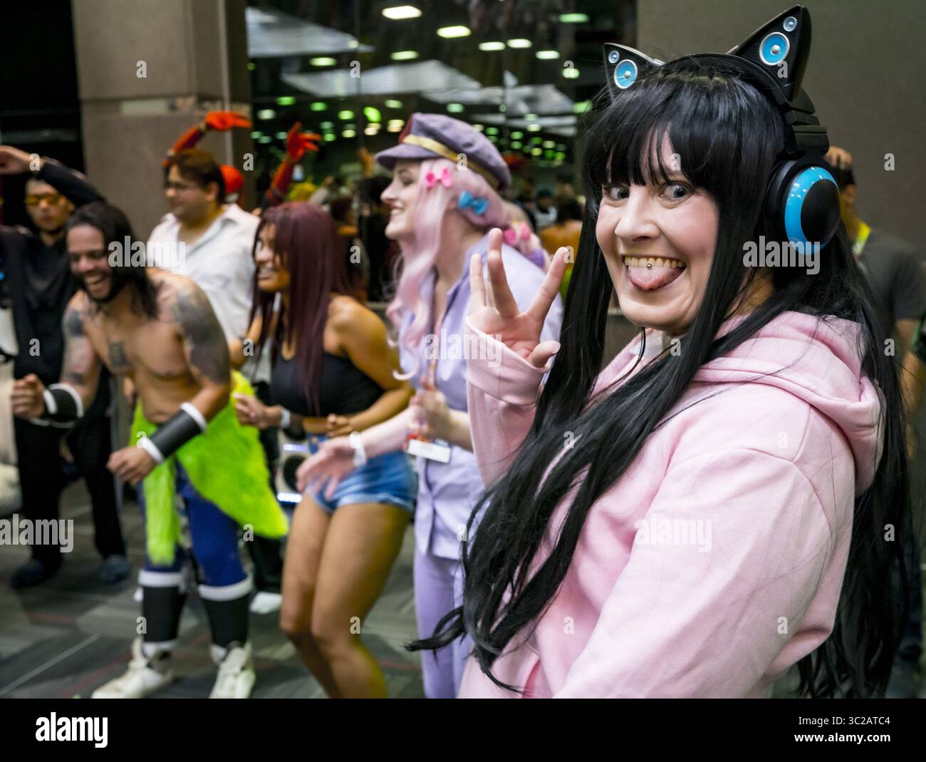 18. Mai 2019 - Rosemont, Illinois, USA - Eine spontane Tanzparty bricht in der Haupthalle aus (Foto: © Chris Riha/ZUMA Wire) Stockfoto