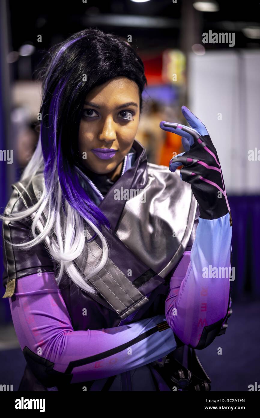 Mai 2019 - Rosemont, Illinois, USA - Cosplayer Jessica Campos, AS Sombra (Foto: © Chris Riha/ZUMA Wire) Stockfoto