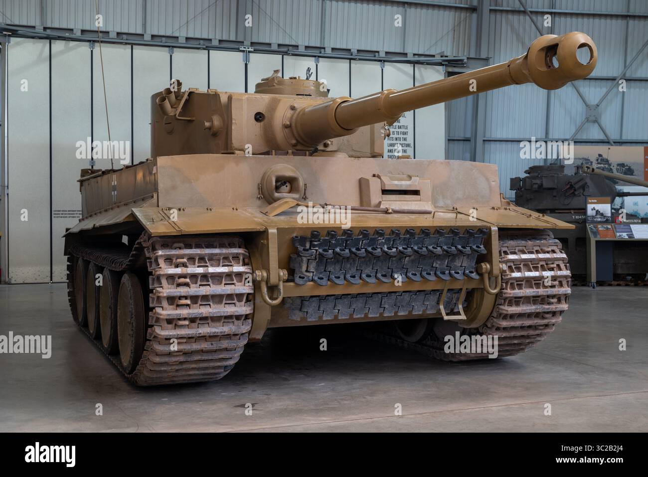 Der Stolz des Bovington Panzermuseums und möglicherweise der berühmteste Panzer der Welt, Tiger 131. Juli 2025. Stockfoto
