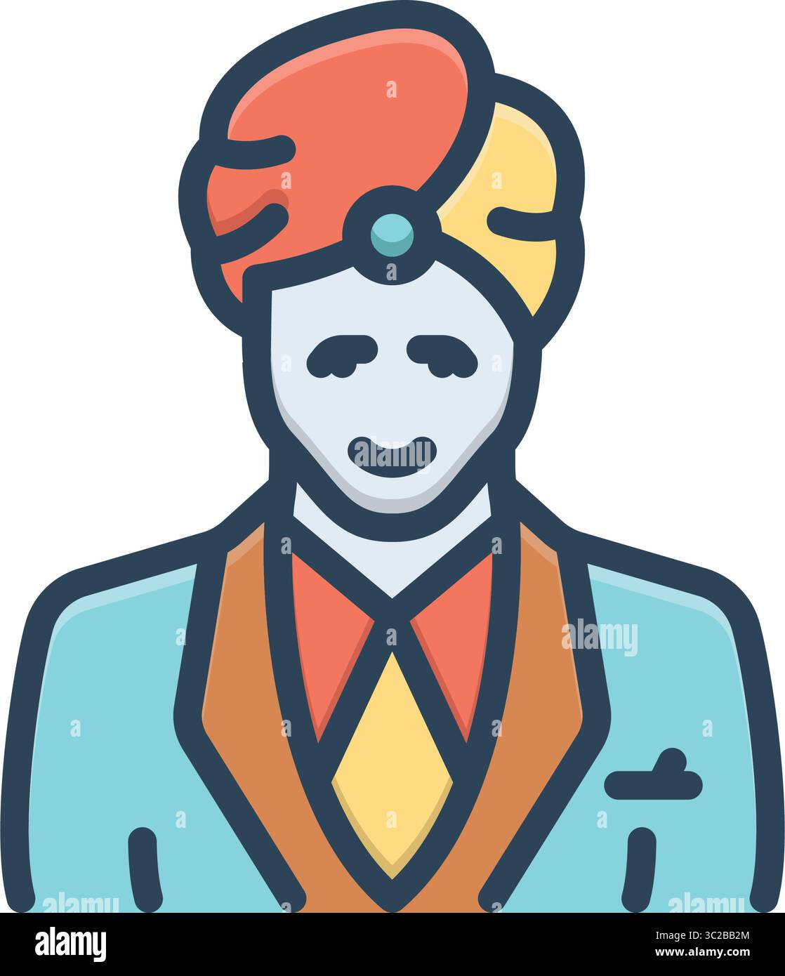 Symbol für Bräutigam, Bräutigam Stock Vektor