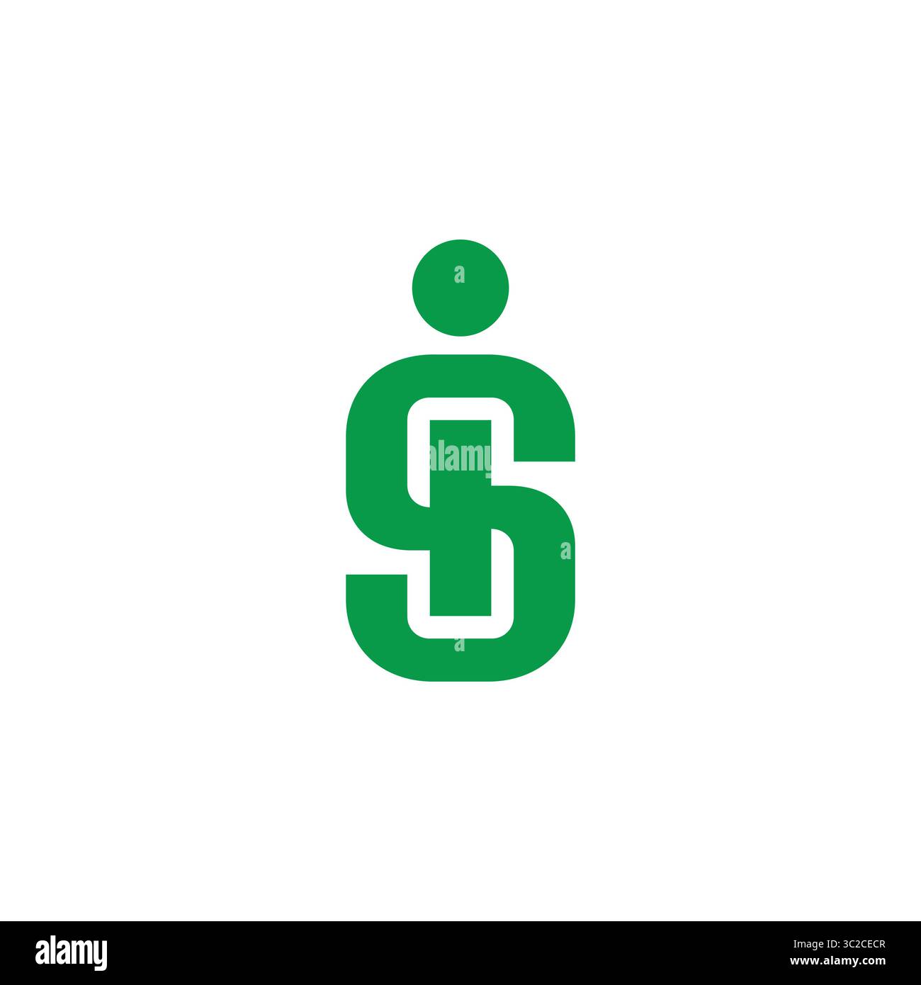 Der Buchstabe ist ein Logo-Vektor für das menschliche Geschäftsgeld Stock Vektor