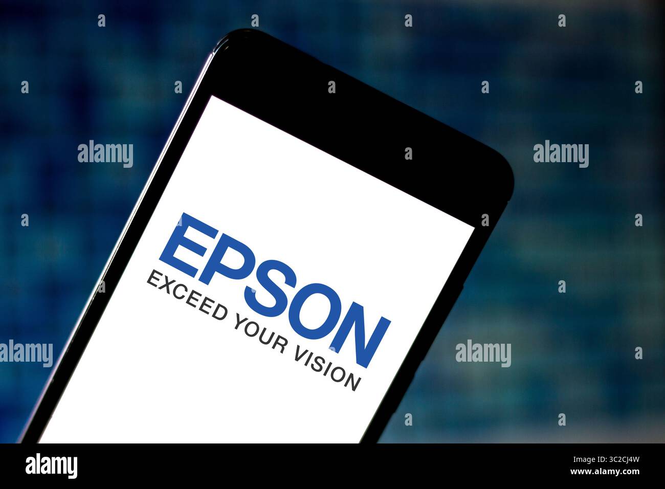 30. Mai 2019 – Brasilien – in dieser Abbildung wird ein Logo der Seiko Epson Corporation auf einem Smartphone angezeigt. (Kreditbild: © Rafael Henrique/SOPA Images via ZUMA Wire) Stockfoto