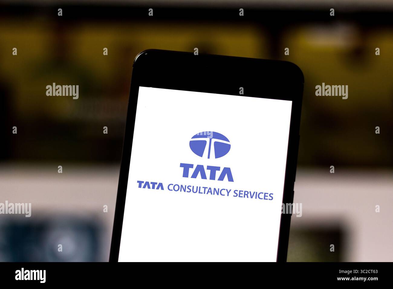 31. Mai 2019 – Brasilien – auf dieser Abbildung ist das Logo von Tata Consultancy Services Limited auf einem Smartphone zu sehen. (Kreditbild: © Rafael Henrique/SOPA Images via ZUMA Wire) Stockfoto
