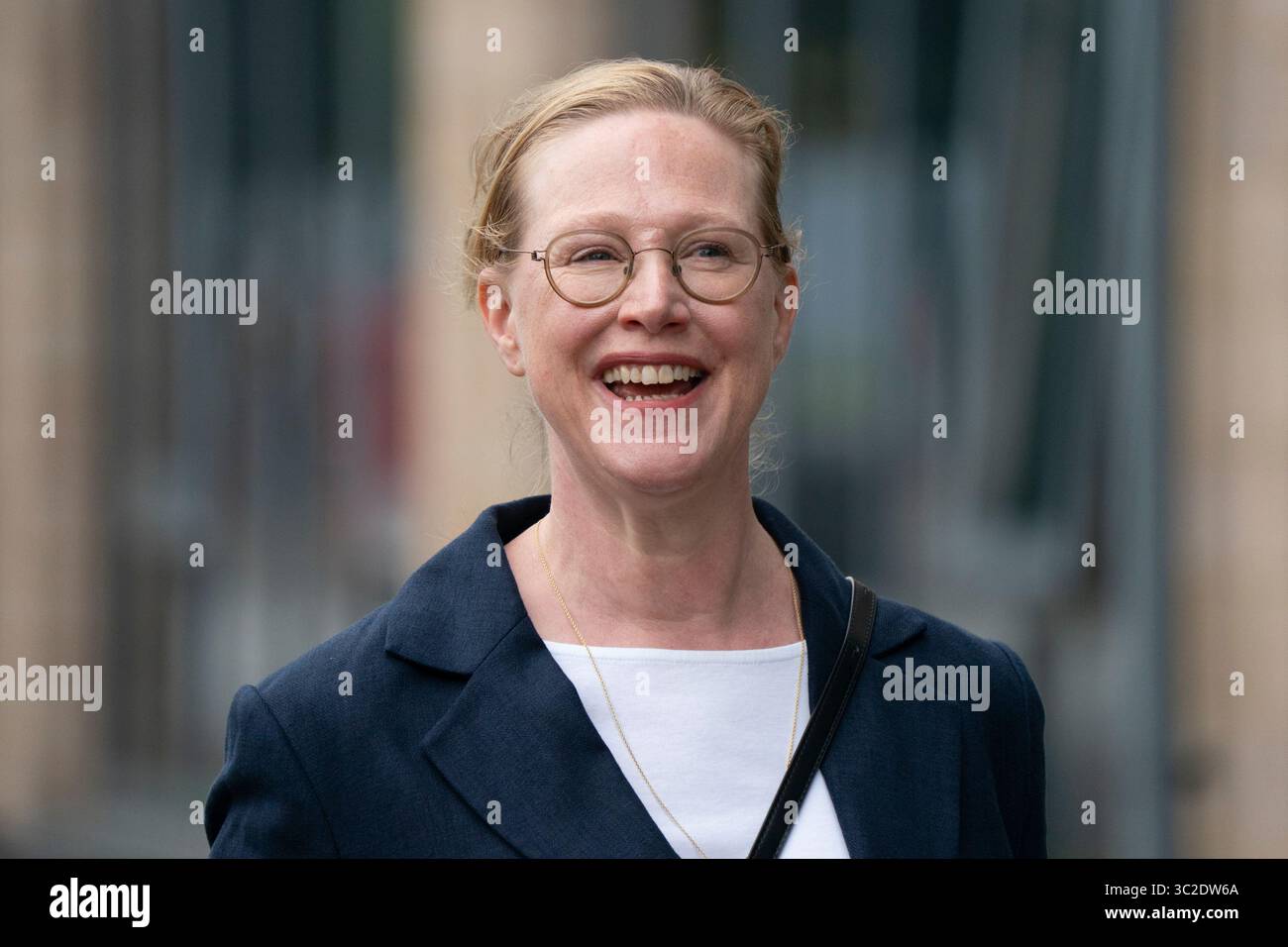 Jane Russell KC. Das Arbeitsgericht wird zwischen der Krankenschwester Sandie Peggie und der NHS Fife in Dundee fortgesetzt Stockfoto