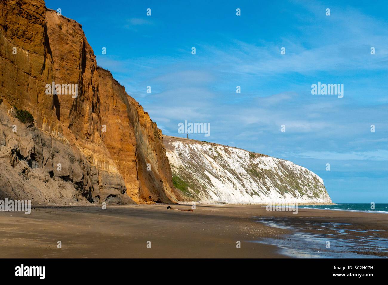 Yaverland Beach Isle of Wight Stockfoto