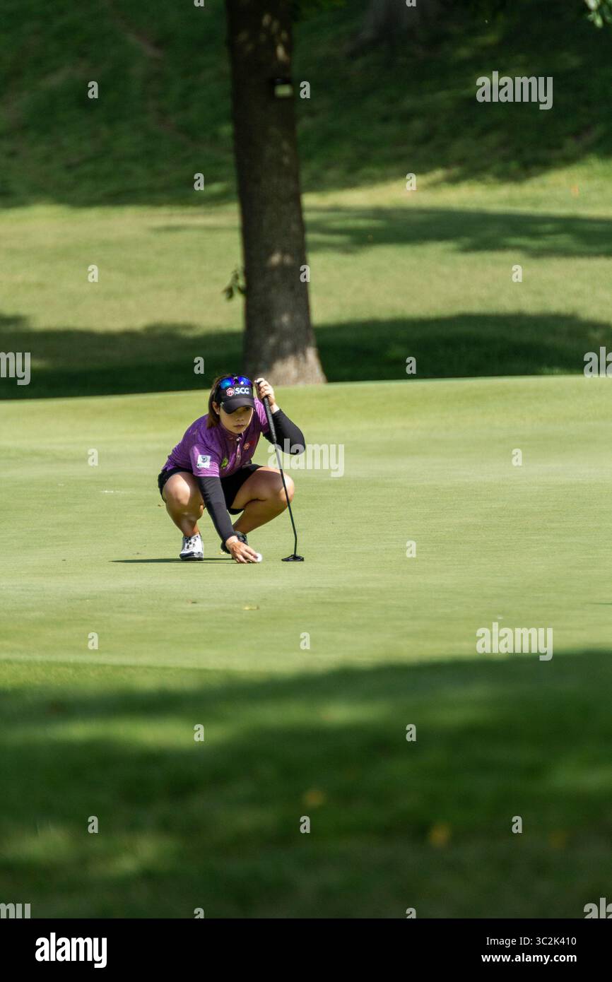 29. Juni 2019: Rogers, Arkansas, USA - MORIYA JUTANUGARN in der zweiten Runde der Walmart NW Arkansas Championship im Pinnacle Country Club. (Bild: © Brent Soule/ZUMA Wire) Stockfoto