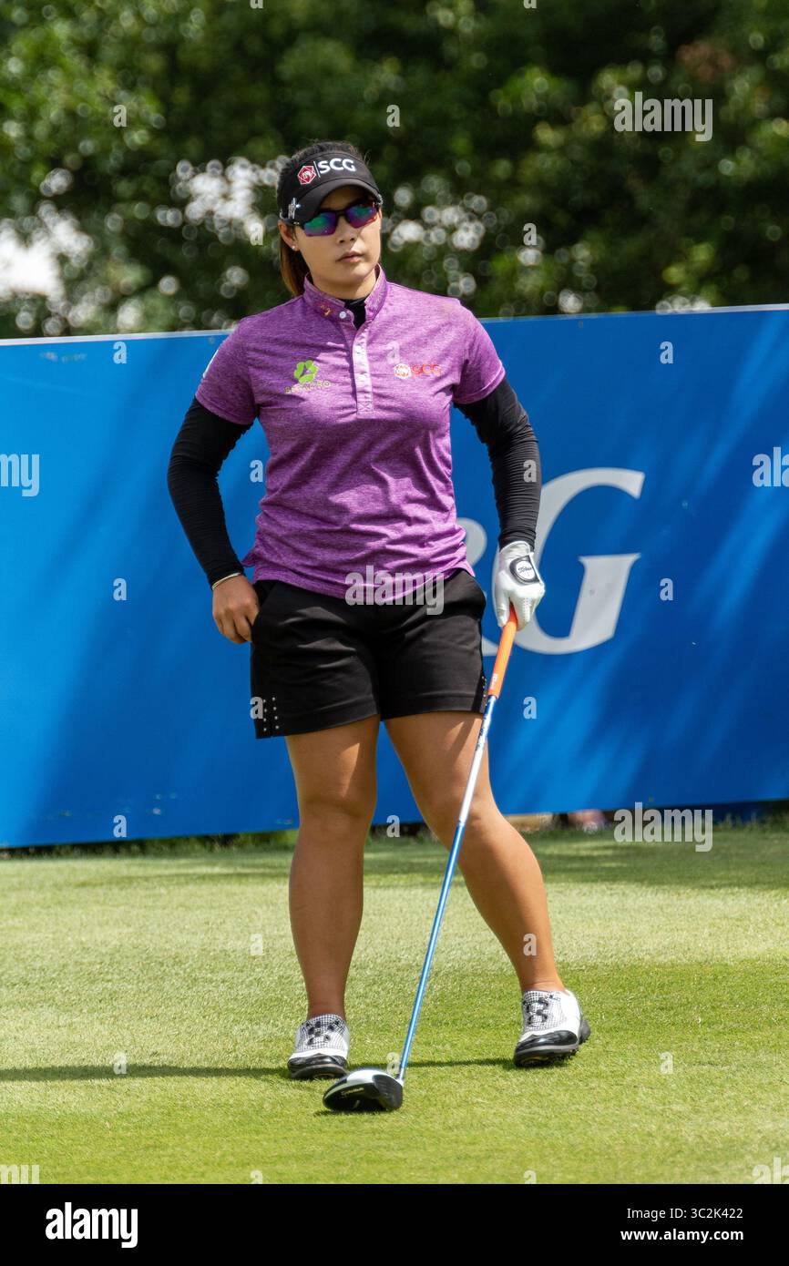 29. Juni 2019: Rogers, Arkansas, USA - MORIYA JUTANUGARN in der zweiten Runde der Walmart NW Arkansas Championship im Pinnacle Country Club. (Bild: © Brent Soule/ZUMA Wire) Stockfoto
