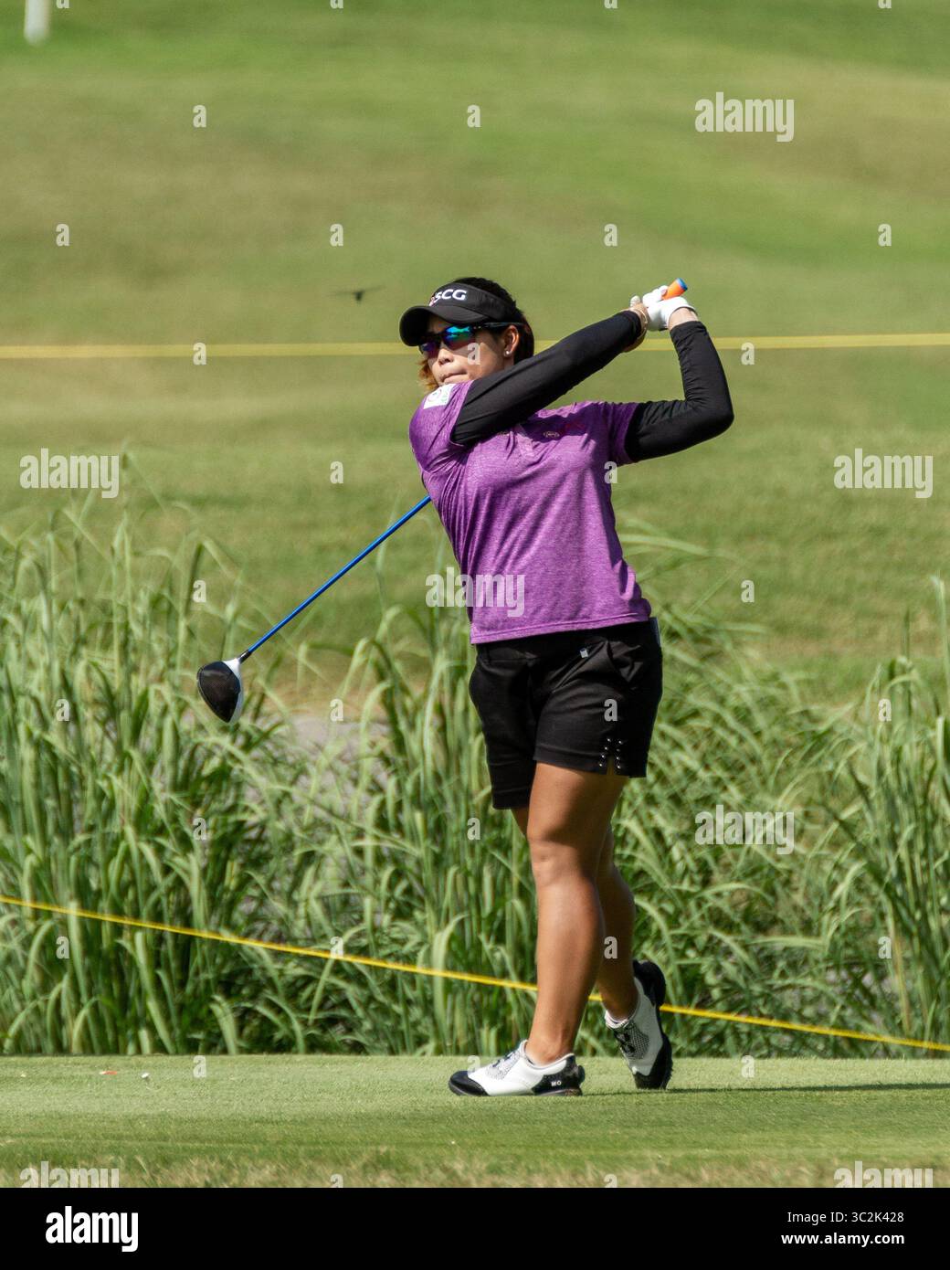 29. Juni 2019: Rogers, Arkansas, USA - MORIYA JUTANUGARN in der zweiten Runde der Walmart NW Arkansas Championship im Pinnacle Country Club. (Bild: © Brent Soule/ZUMA Wire) Stockfoto