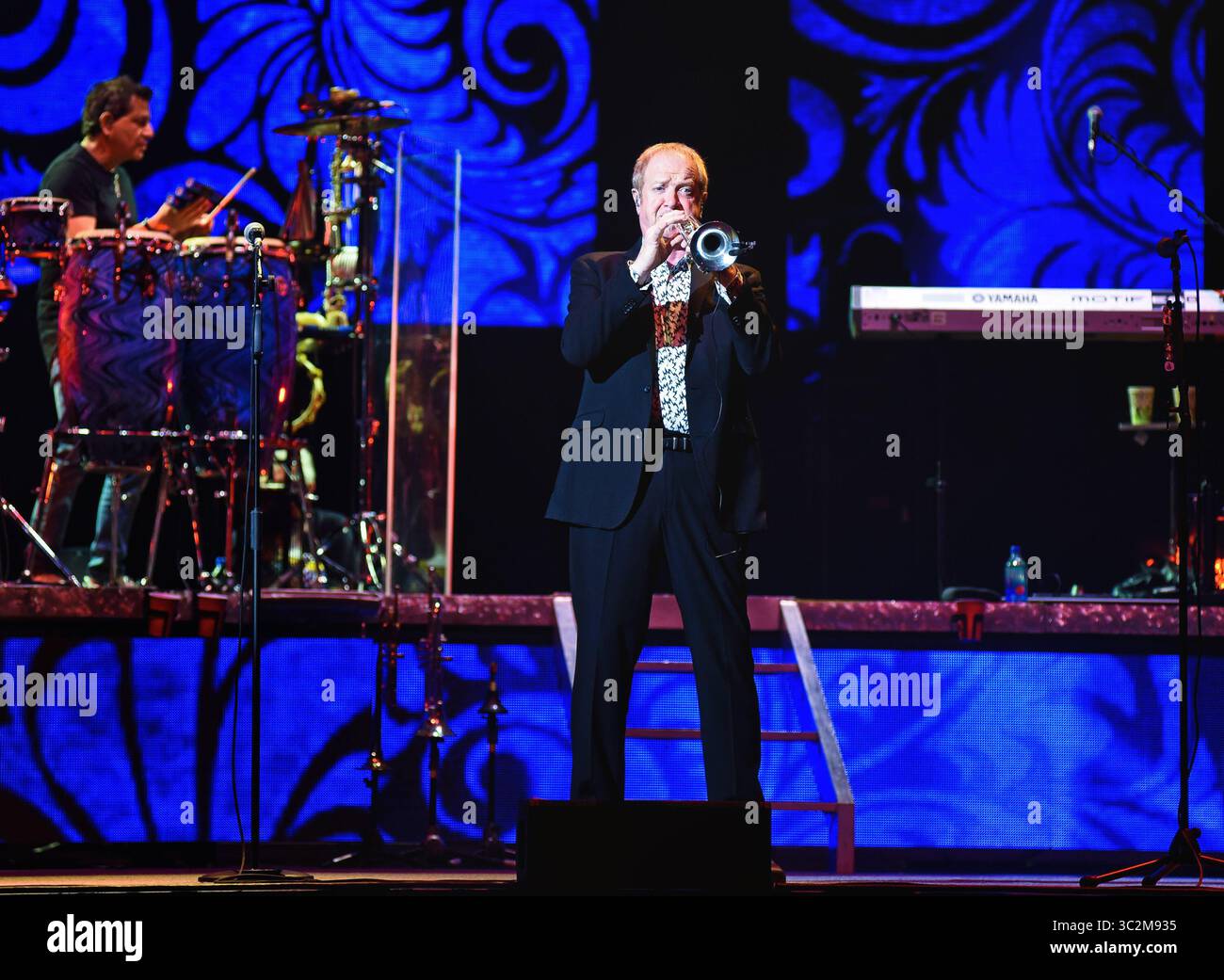 Juni 15, 2019 - Indianapolis, IN, USA - 15. Juni 2019 - Hamilton, Ontario, Kanada. Lee Loughnane der legendären Band Chicago führt live im Konzert an FirstOntario Center. Photo Credit: Brent Perniac/AdMedia (Credit Bild: © Brent Perniac/AdMedia über ZUMA Draht) Stockfoto