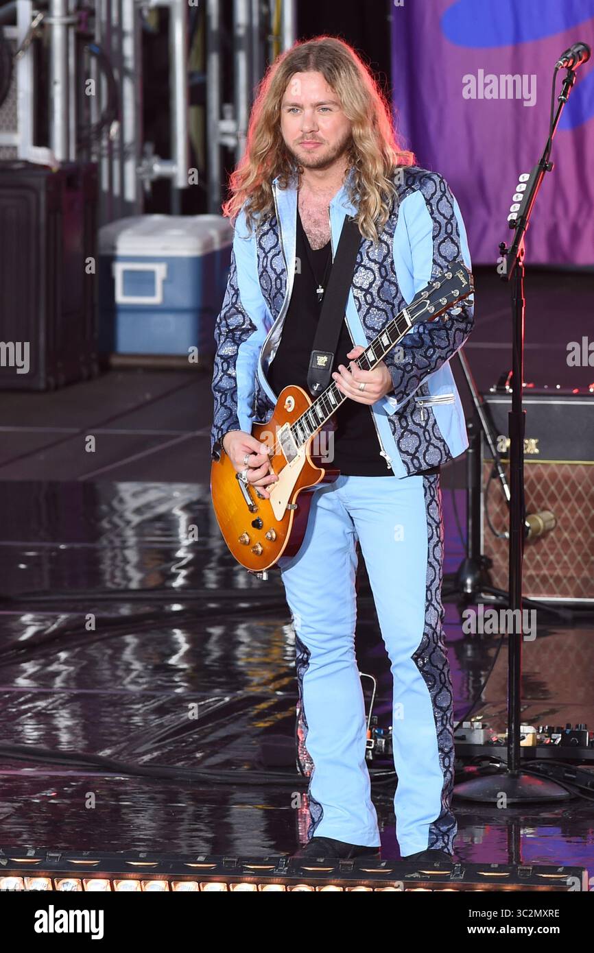 12. Juli 2019 - New York, NY, USA - 12. Juli 2019 New York City..The Struts in der Good Morning America's Summer Concert Series am 12. Juli 2019 in New York City. (Foto: © Kristin Callahan/Ace Pictures via ZUMA Press) Stockfoto