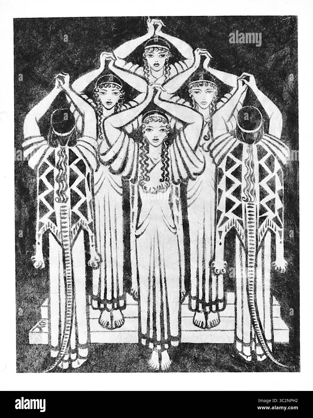 Erica Karawina - moderner griechischer Chor II - 1935-43 Stockfoto