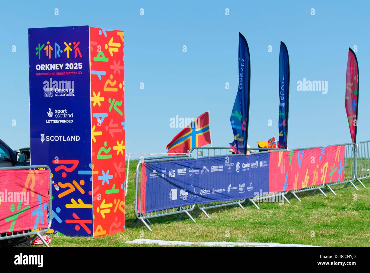 International Island Games Mountain Biking Event, Orkney Juli 2025 Stockfoto