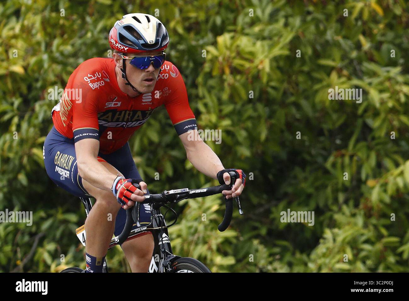 18. Juli 2019: Rohan Dennis abandonÃÂ³ el Tour de Francia sin Darle explizaciones a su equipo. Foto: Facebook Team Bahrein (Foto: © La Nacion via ZUMA Press) Stockfoto